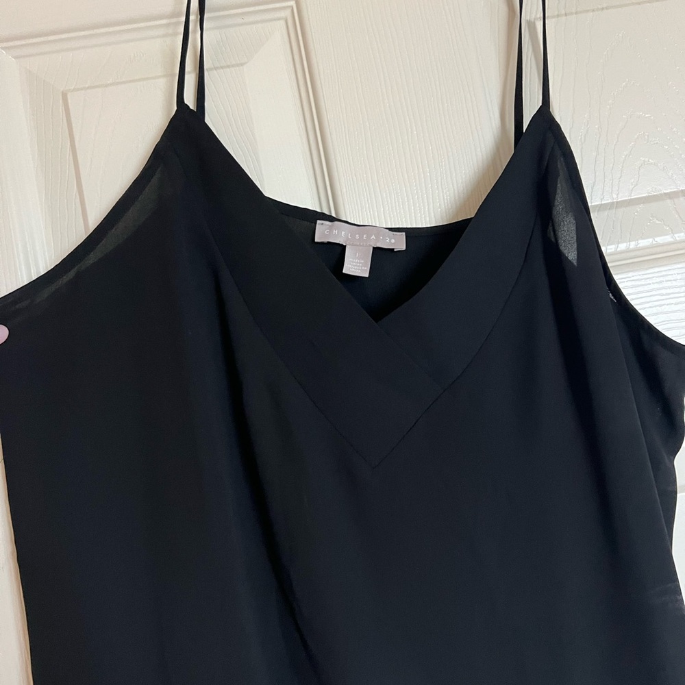 Nordstrom Black Vneck Blouse